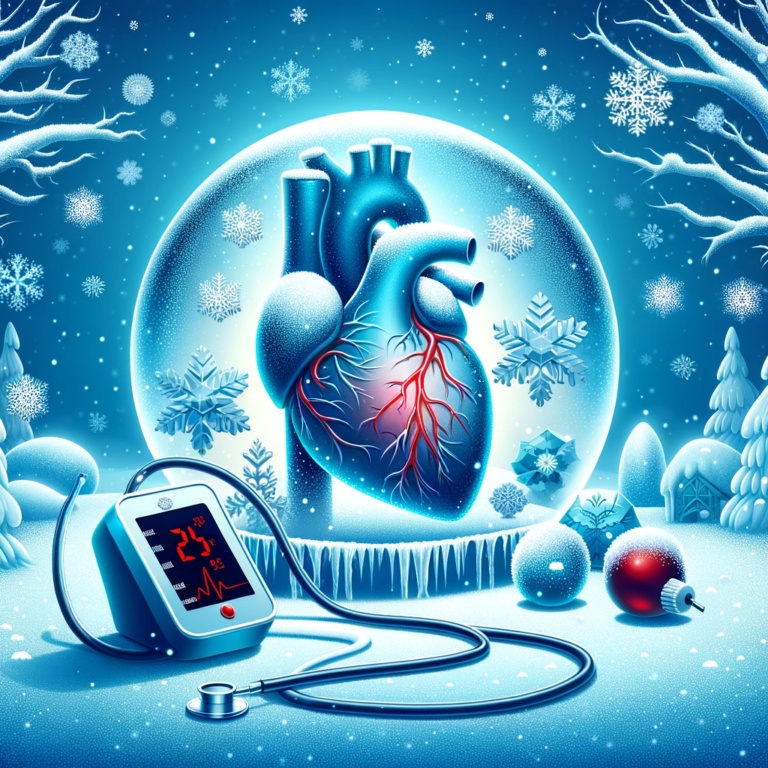 conceptual-image-depicting-hypertension-in-cold-weather-in-a-vector-style.-The-scene-includes-a-human-heart-surrounded-by-icy-motifs-and-snowflakes